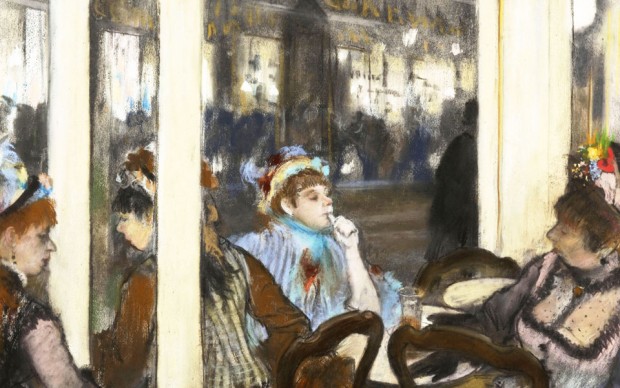 Edgar Degas, Donne fuori da un caffé la sera, 1877 - courtesy Musée d'Orsay