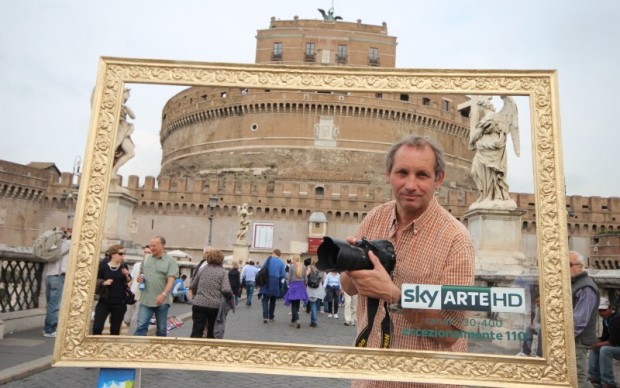 Roma, Castel San'Angelo inquadrato da Sky Arte HD
