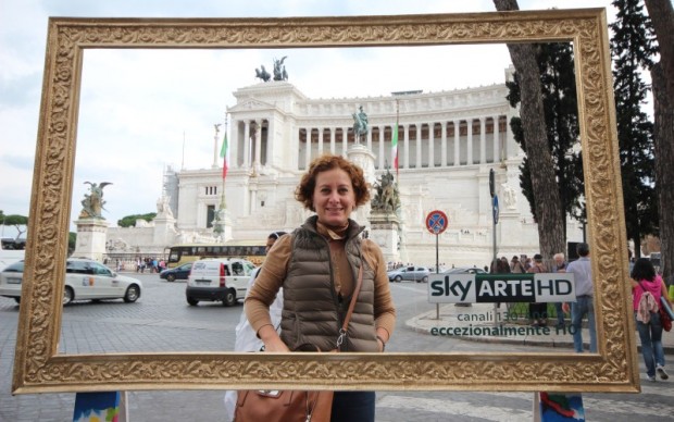 Roma, il Vittoriano inquadrato da Sky Arte HD