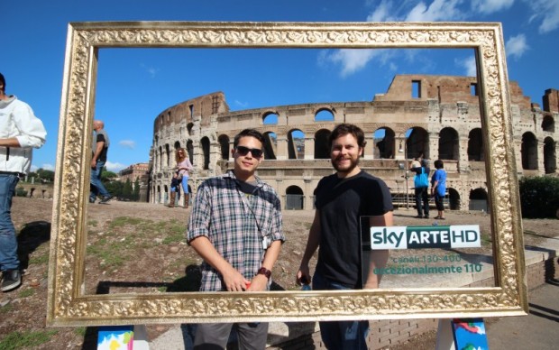 Roma, Sky Arte HD davanti al Colosseo