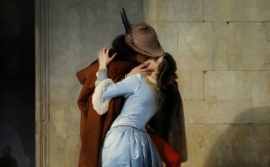 Francesco Hayez, Il bacio, 1859, olio su tela