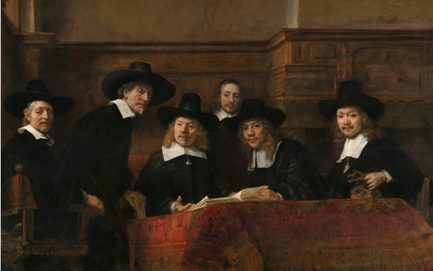 Rembrandt van Rijn, I sindaci dei drappieri, Rijksmuseum