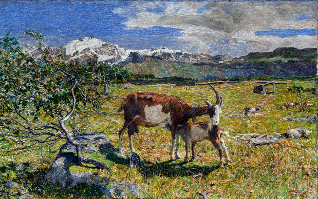 Giovanni Segantini, Alpe di maggio, olio su tela, 54 x 86 cm