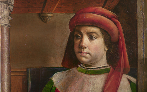 Giusto di Gand e Pedro Berruguete, Bartolo da Sassoferrato, Dipinto su tavola, 95 x 57 cm, Urbino