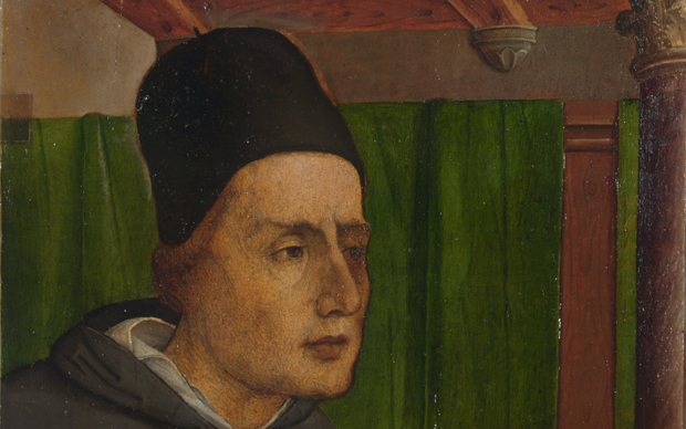 Giusto di Gand e Pedro Berruguete, Alberto Magno, Dipinto su tavola, 116 x 53 cm, Urbino