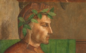 Giusto di Gand e Pedro Berruguete, Dante Alighieri, Dipinto su tavola, 112 x 65 cm Parigi, Musée du Louvre © C2RMF/ E. Lambert