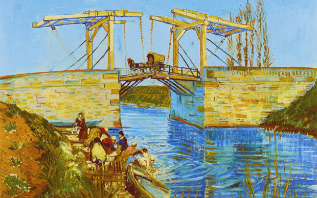 Vincent Van Gogh, (particolare) Il ponte di Langlois, 1888