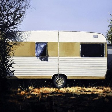 Andrea Di Marco, Camp, 2012, olio su tela, cm 150x150