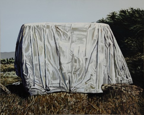 Andrea Di Marco, Elefant, olio su tela, 180x200 cm