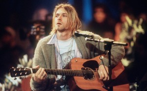 Kurt Cobain of Nirvana during the taping of MTV Unplugged at Sony Studios in New York City, 11/18/93