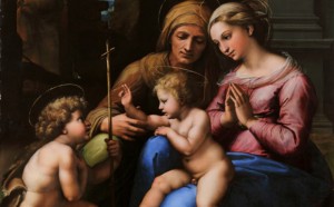 Raffaello Sanzio, Madonna del Divino Amore, circa 1516