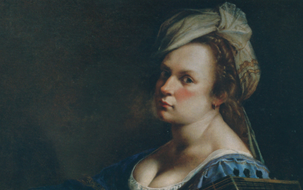 La pittrice Artemisia Gentileschi in un autoritratto