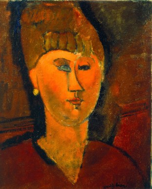 Amedeo Modigliani, La ragazza rossa (Testa di donna dai capelli rossi), 1915, olio su tela. Dono del Comitato Torino '61, Torino, 1962. GAM – Galleria Civica d’Arte Moderna e Contemporanea, Torino