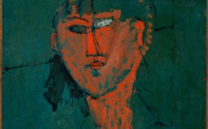 Amedeo Modigliani, Testa rossa, 1915, olio su cartone, cm 54 x 42,5, Centre Pompidou, Parigi © Centre Pompidou, MNAM-CCI/ Bertrand Prévost / Dist. RMN-GP