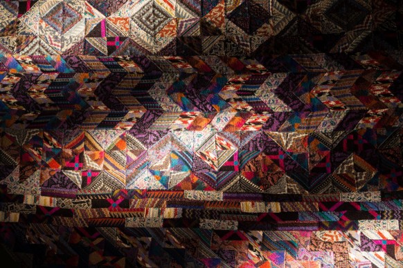 Ottavio Missoni, Arazzo, s.d, patchwork di tessuti in maglia, Fondazione Ottavio e Rosita Missoni. Photo Marco Cappelletti