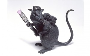 BANKSY, RAT, 2006, BRONZO