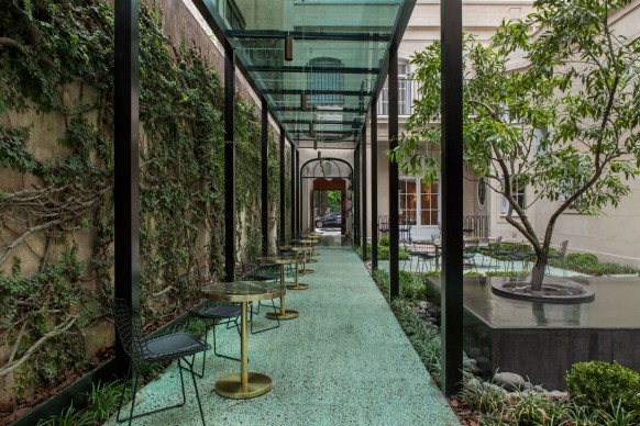 KallosTurin Architects, Casa Cavia - Portico del giardino interno, Buenos Aires