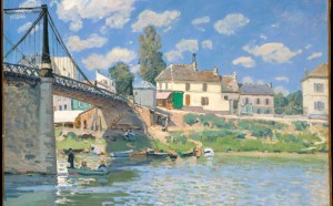 Alfred Sisley, The Bridge at Villeneuve-la-Garenne, 1872. Olio su tela, 49.5 x 65.4 cm © The Metropolitan Museum of Art, New York