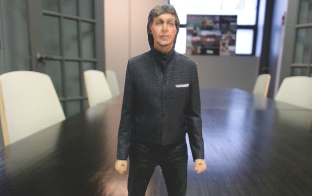 Paul McCartney scultura stampa 3D colorata