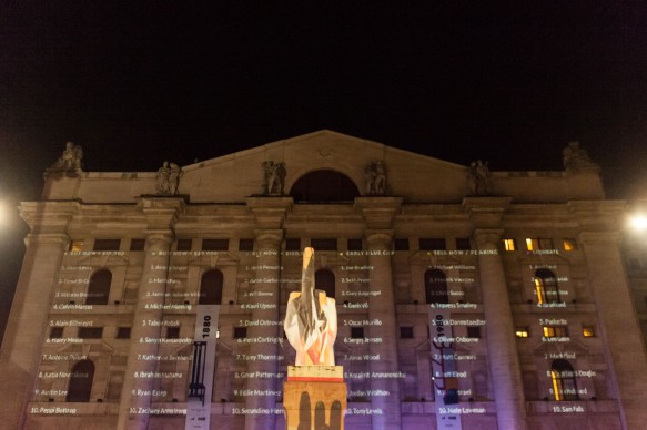Souvenir di Milano 2015. Piazza Affari, Milano, 17 aprile 2015