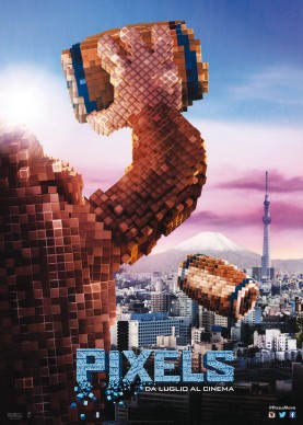 Poster del film Pixels, in uscita a luglio 2015
