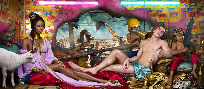 Un'opera di David LaChapelle, in mostra a Roma
