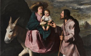 Francisco de Zurbarán, Fuga in Egitto, 1630-35, olio su tela, Seattle Art Museum