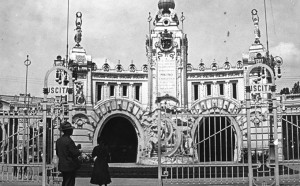 Vincenzo Conti, Propileo dell'Esposizione al Parco_facciata Padiglione Galleria del Sempione_arch S. Locati