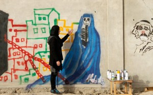 Malina Suliman street art Afghanistan