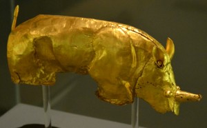 Il-rinoceronte-d-oro-di-Mapungubwe