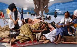 Allegoria Sacra, Still 1-02,  AES+F, 2011, still from 1-ch video, c-print on Fine Barita paper, 32x57 cm © AES+F Courtesy Triumph Gallery, Moscow