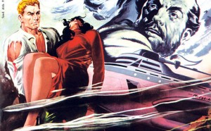 La copertina di un albo a fumetti italiano del 1964, parte della serie intitolata a Flash Gordon