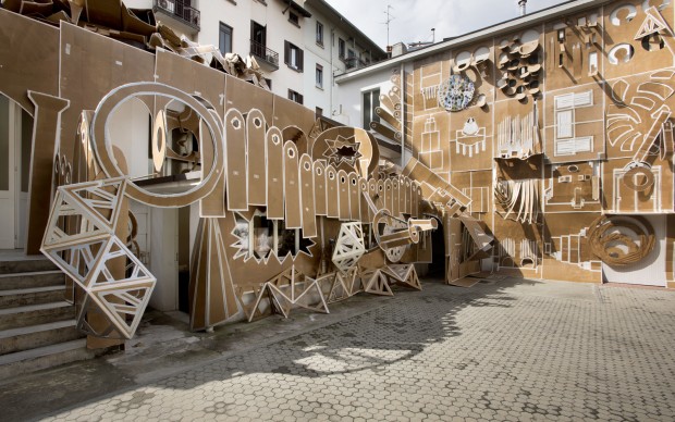 Daniel González, Pop-Up Building Milan Marsèlleria, Milano 2015 installation view Ph. Carola Merello