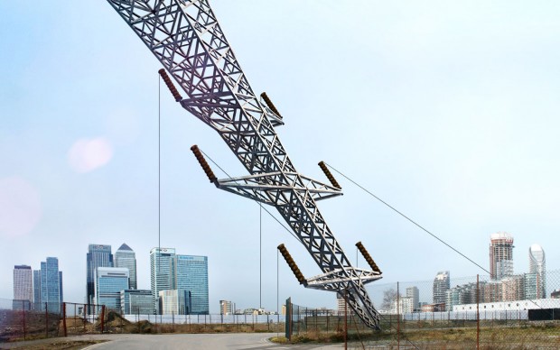 A-Bullet-from-a-Shooting-Star-by-Alex-Chinneck-Supported-by-Knight-Dragon,-image-courtesy-of-the-London-Design-Festival