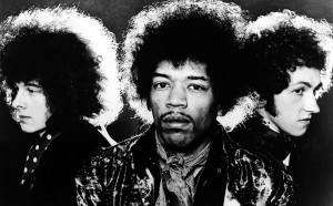 Il gruppo The Jimi Hendrix Experience (Noel Redding, Jimi Hendrix, Mitch Mitchell) nel 1968 (Photo by Hulton Archive/Getty Images)