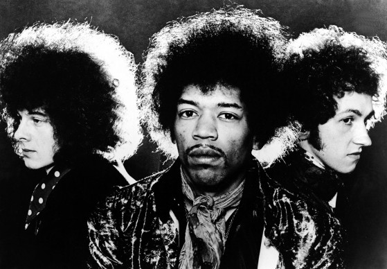 Il gruppo The Jimi Hendrix Experience (Noel Redding, Jimi Hendrix, Mitch Mitchell) nel 1968 (Photo by Hulton Archive/Getty Images)