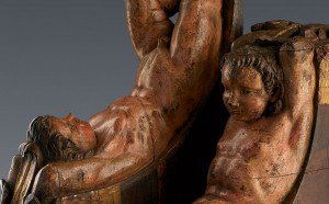 Sculture lignee raffiguranti Atlante attribuite dall'Art Research Foundation a Michelangelo Buonarroti