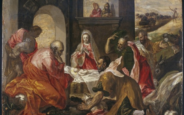 Domenikos Theotokopoulos detto El Greco, Adorazione dei Pastori (1568-1569 ca), J.F. Willumsens Museum, Danimarca