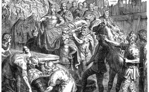 Heinrich Leutemann (1824-1904), Morte di Alarico seppellito nel letto del fiume Busento Cosenza