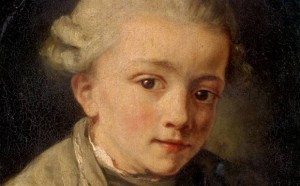 Mozart ritratto a otto anni da Jean Baptise Greuze, 1763-64