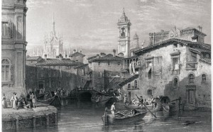 Laghetto di Santo Stefano © Civica raccolta stampe Bertarelli