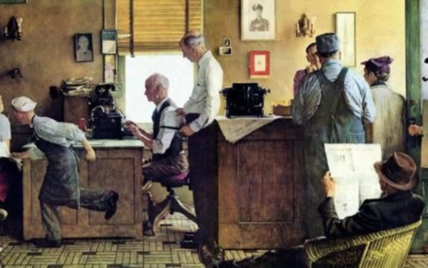 Norman Rockwell Visits A Country Editor