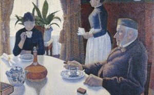 Paul Signac, La sala da pranzo, olio su tela, 1886-1887