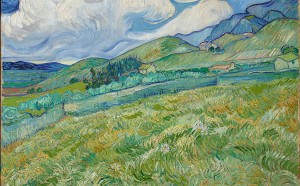 Vincent-van-Gogh,-Landscape-from-Saint-­Rémy,-1889.-Oil-on-canvas-70.5-x-88.5cm.-Ny-Carlsberg-Glyptotek,-Copenhagen
