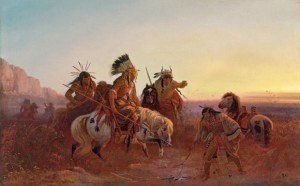 Charles Wimar, El rastro perdido (The lost trail), 1856, Museo Thyssen-Bornemisza, Madrid