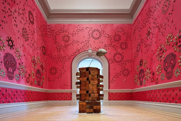 Jennifer Angus, In the Midnight Garden, 2015. Renwick Gallery of the Smithsonian American Art Museum. Photo by Ron Blunt