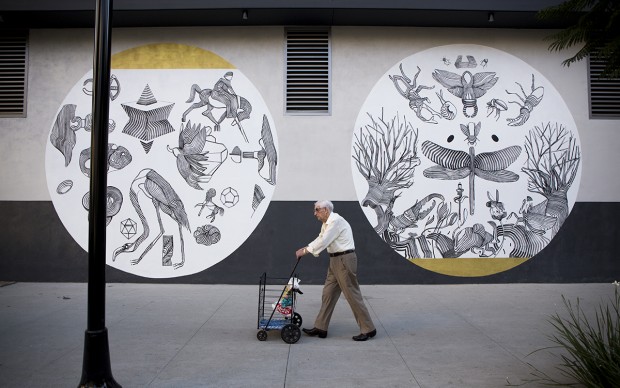 street art 2501 – The Metamorphosis – Los Angeles, 2015