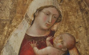 Ambrogio lorenzetti Polittico-di-San-Pietro Madonna con bambino