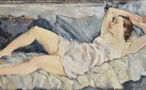 Bernardino Palazzi Donna sdraiata, 1934 Courtesy Galleria Studiolo Milano