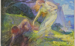 JULES-VAN-BIESBROECK, Dafne e Cloe pastello su cartone foto Magika/ Civita Sicilia